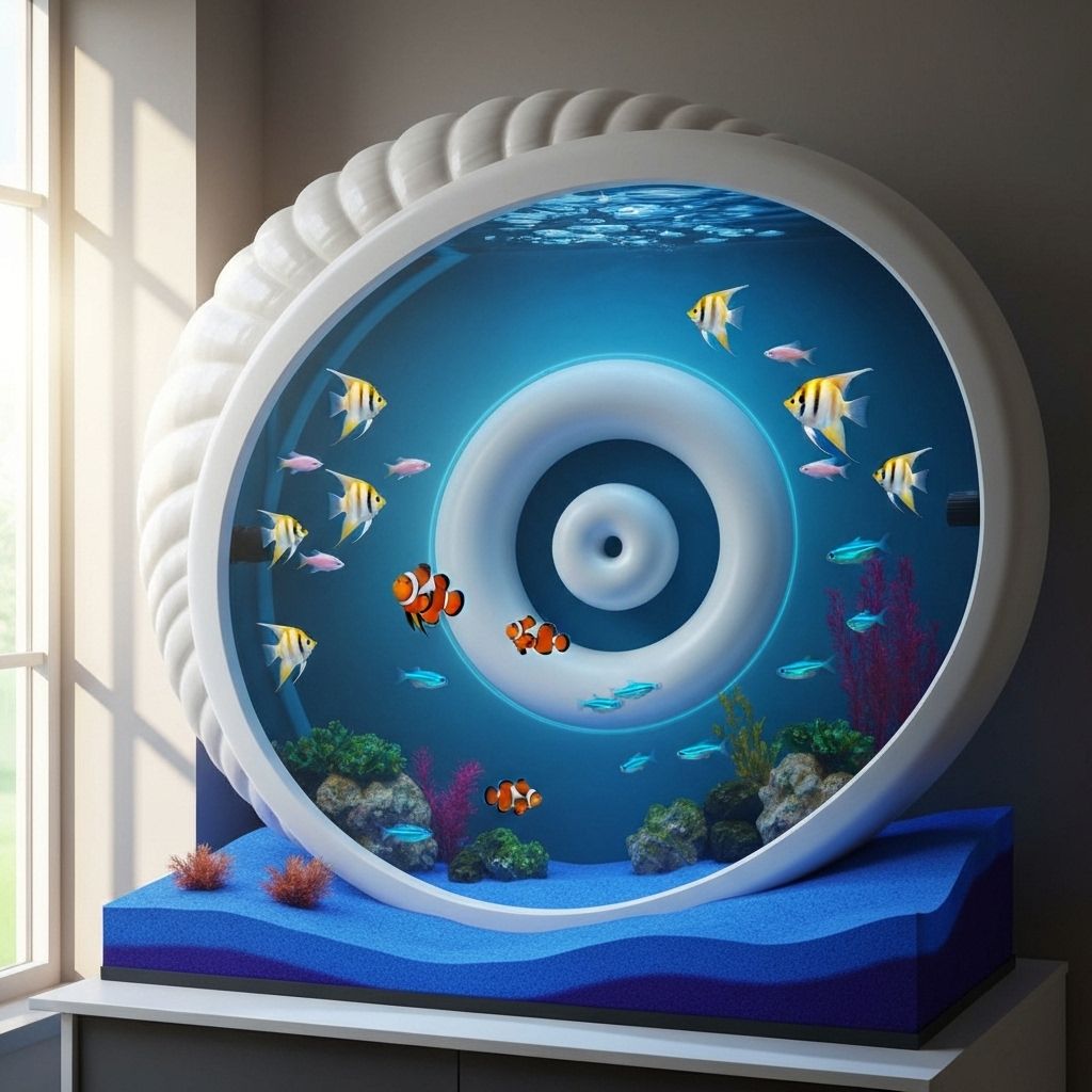 Custom shaped aquarium with unique design